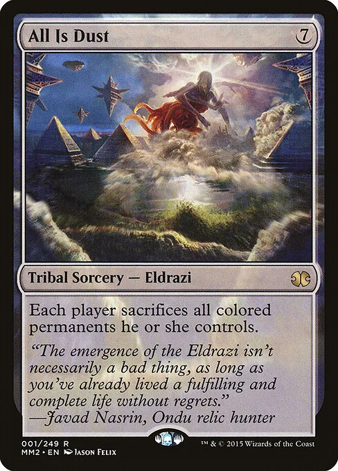 All Is Dust, carta Magic di tipo Kindred Sorcery — Eldrazi illustrata da Jason Felix