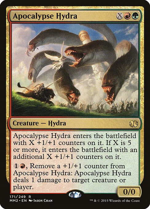 Apocalypse Hydra, carta Magic di tipo Creature — Hydra illustrata da Jason Chan