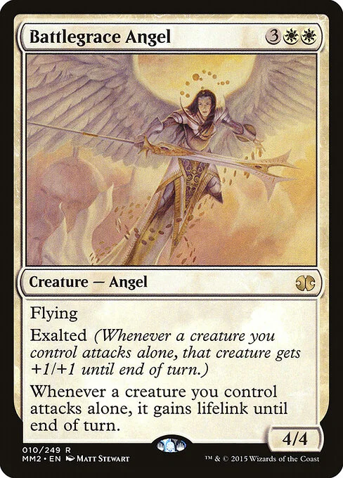 Battlegrace Angel, carta Magic di tipo Creature — Angel illustrata da Matt Stewart