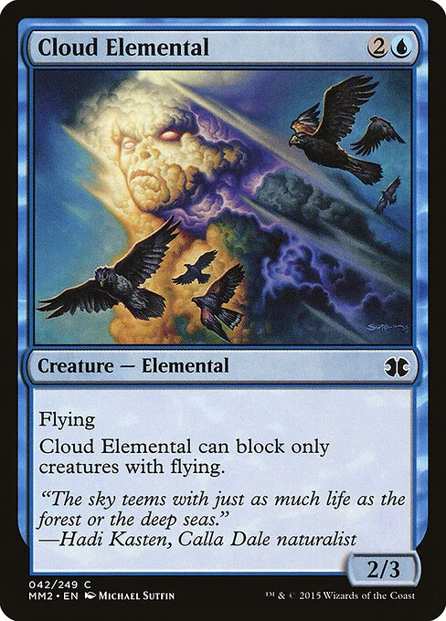 Cloud Elemental, carta Magic di tipo Creature — Elemental illustrata da Michael Sutfin