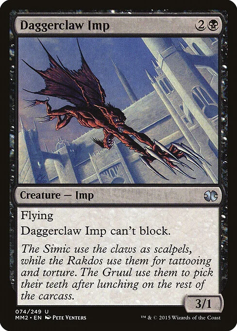 Daggerclaw Imp, carta Magic di tipo Creature — Imp illustrata da Pete Venters