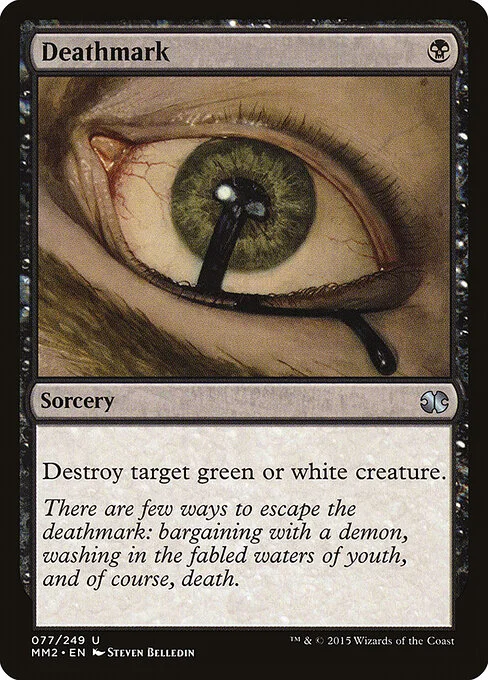 Deathmark, carta Magic di tipo Sorcery illustrata da Steven Belledin