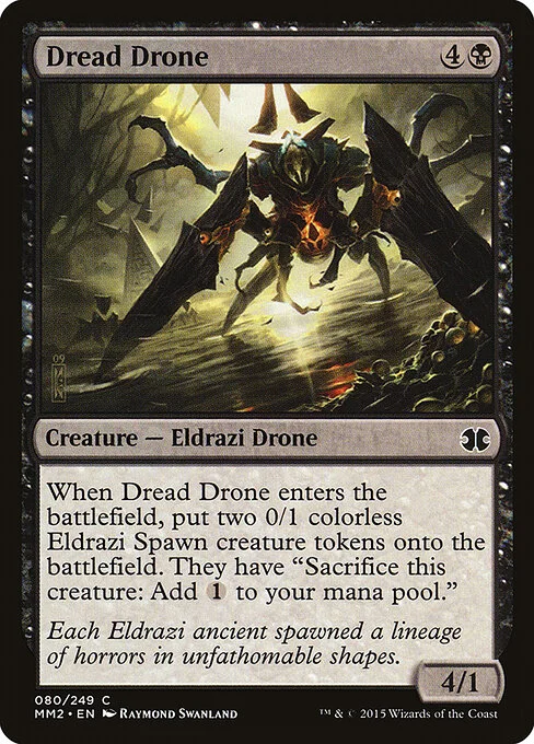 Dread Drone, carta Magic di tipo Creature — Eldrazi Drone illustrata da Raymond Swanland