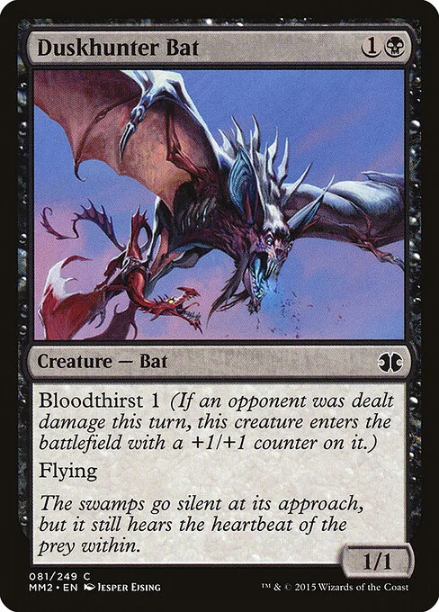 Duskhunter Bat, carta Magic di tipo Creature — Bat illustrata da Jesper Ejsing
