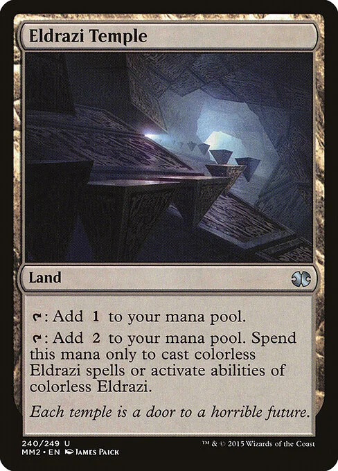 Eldrazi Temple, carta Magic di tipo Land illustrata da James Paick