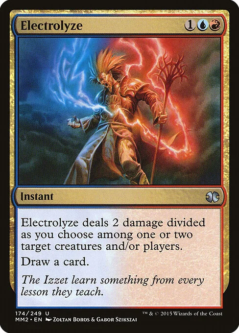 Electrolyze, carta Magic di tipo Instant illustrata da Zoltan Boros & Gabor Szikszai