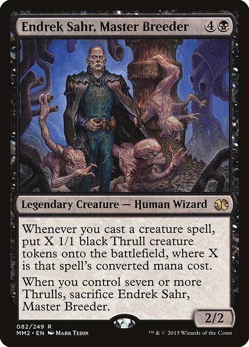 Endrek Sahr, Master Breeder, carta Magic di tipo Legendary Creature — Human Wizard illustrata da Mark Tedin