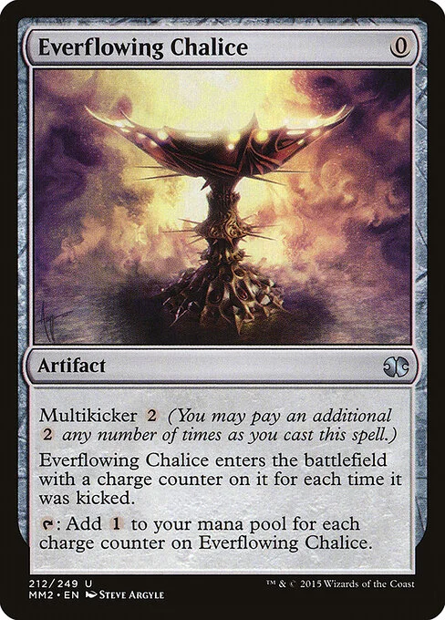Everflowing Chalice, carta Magic di tipo Artifact illustrata da Steve Argyle