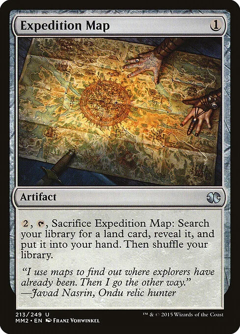 Expedition Map, carta Magic di tipo Artifact illustrata da Franz Vohwinkel