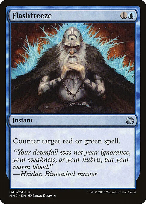 Flashfreeze, carta Magic di tipo Instant illustrata da Brian Despain