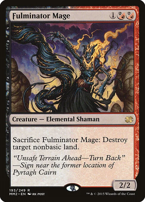Fulminator Mage, carta Magic di tipo Creature — Elemental Shaman illustrata da rk post