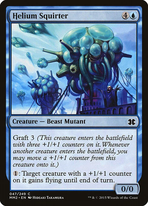 Helium Squirter, carta Magic di tipo Creature — Beast Mutant illustrata da Hideaki Takamura
