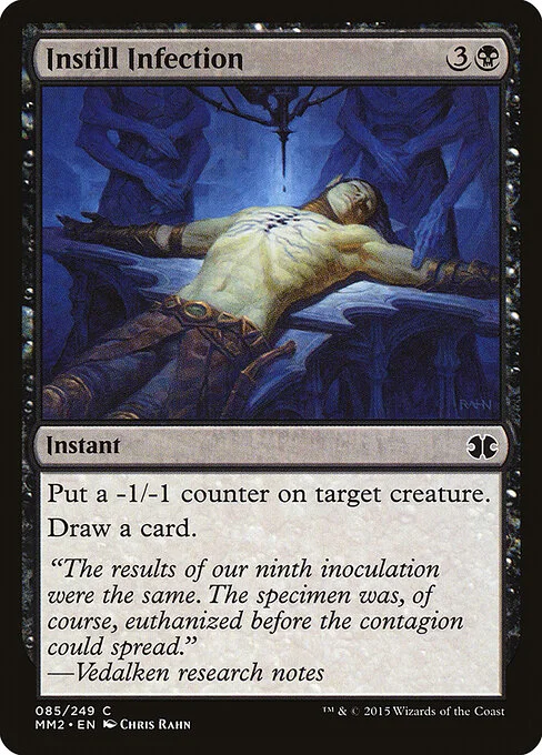 Instill Infection, carta Magic di tipo Instant illustrata da Chris Rahn