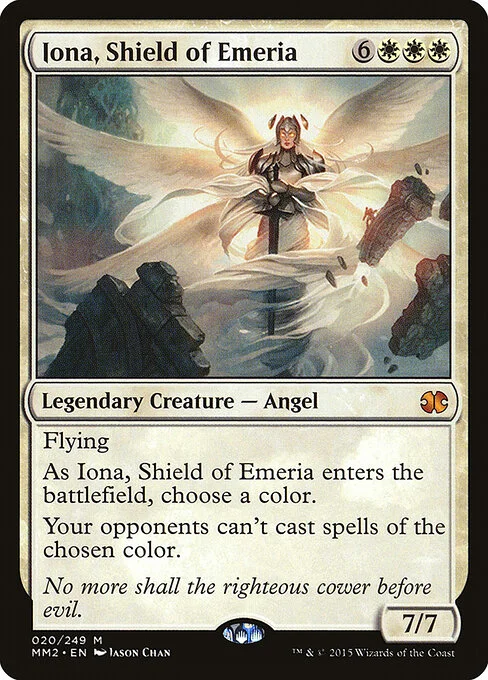 Iona, Shield of Emeria, carta Magic di tipo Legendary Creature — Angel illustrata da Jason Chan