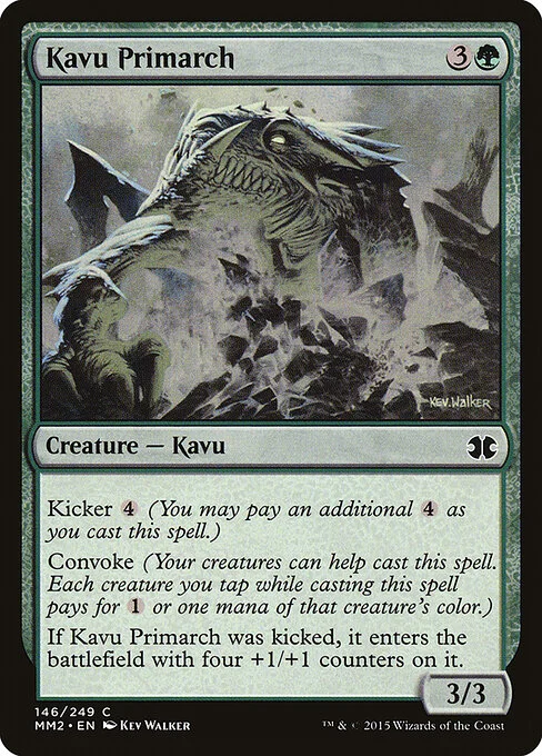 Kavu Primarch, carta Magic di tipo Creature — Kavu illustrata da Kev Walker