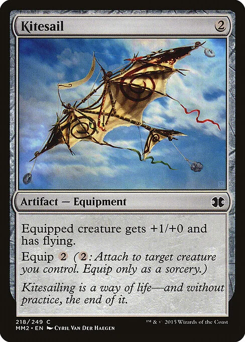 Kitesail, carta Magic di tipo Artifact — Equipment illustrata da Cyril Van Der Haegen