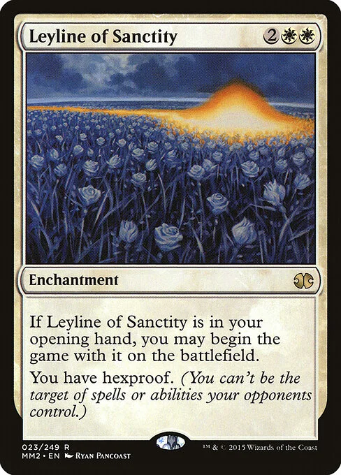 Leyline of Sanctity, carta Magic di tipo Enchantment illustrata da Ryan Pancoast