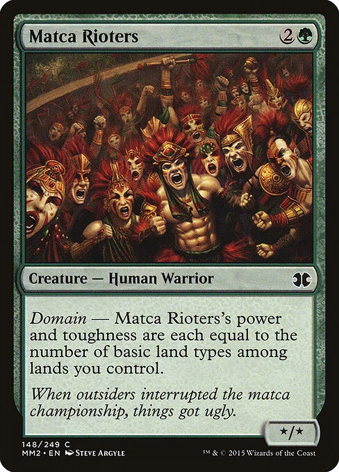 Matca Rioters, carta Magic di tipo Creature — Human Warrior illustrata da Steve Argyle