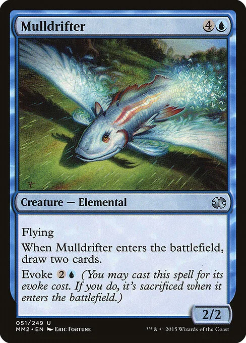 Mulldrifter, carta Magic di tipo Creature — Elemental illustrata da Eric Fortune