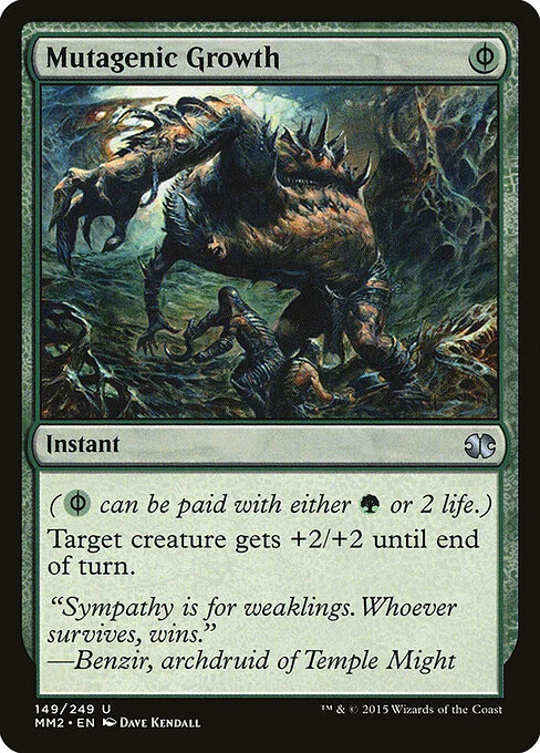 Mutagenic Growth, carta Magic di tipo Instant illustrata da Dave Kendall