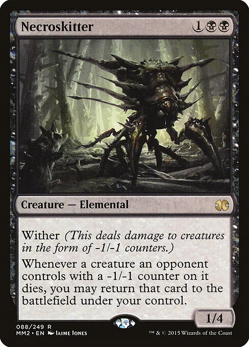 Necroskitter, carta Magic di tipo Creature — Elemental illustrata da Jaime Jones