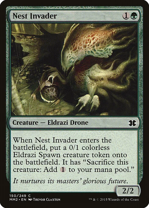 Nest Invader, carta Magic di tipo Creature — Eldrazi Drone illustrata da Trevor Claxton