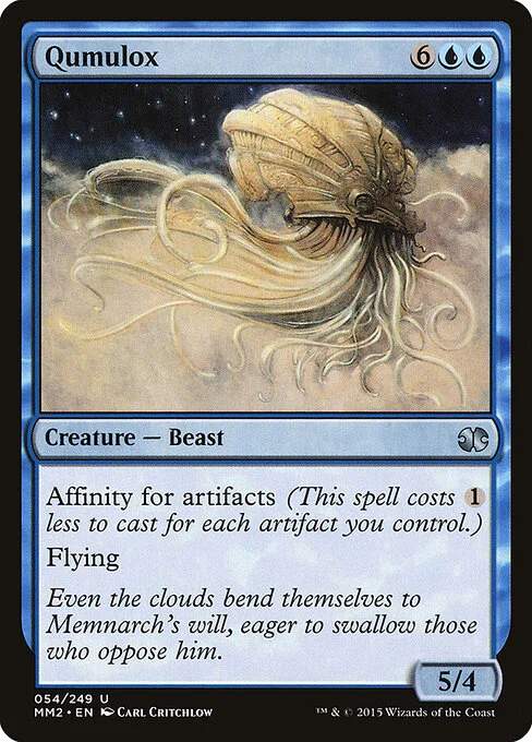 Qumulox, carta Magic di tipo Creature — Beast illustrata da Carl Critchlow
