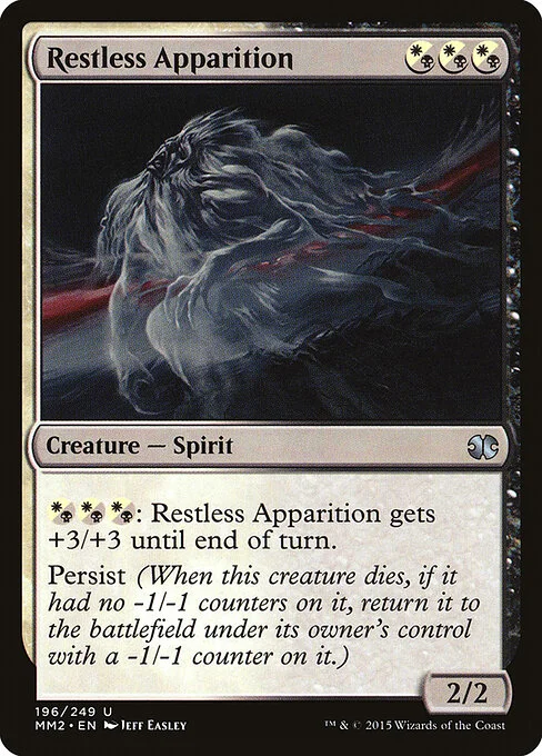 Restless Apparition, carta Magic di tipo Creature — Spirit illustrata da Jeff Easley