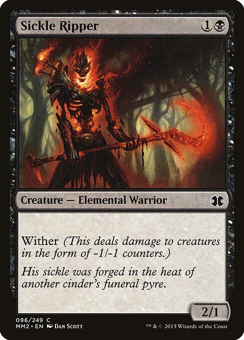 Sickle Ripper, carta Magic di tipo Creature — Elemental Warrior illustrata da Dan Murayama Scott