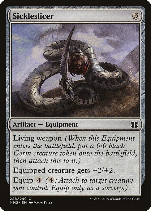 Sickleslicer, carta Magic di tipo Artifact — Equipment illustrata da Jason Felix