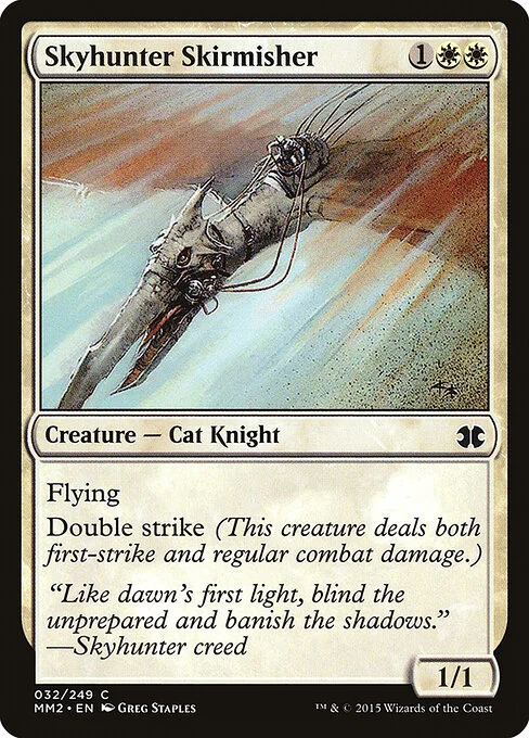 Skyhunter Skirmisher, carta Magic di tipo Creature — Cat Knight illustrata da Greg Staples