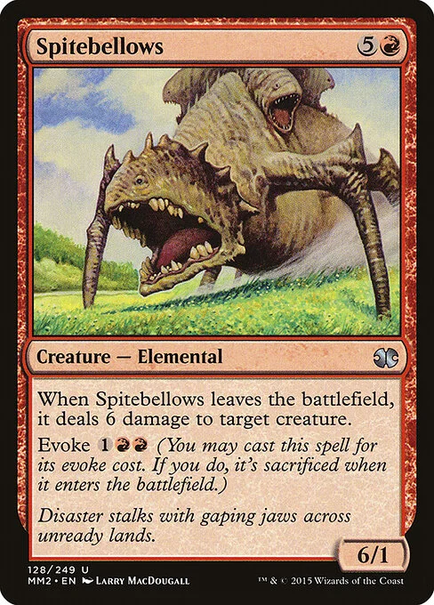 Spitebellows, carta Magic di tipo Creature — Elemental illustrata da Larry MacDougall