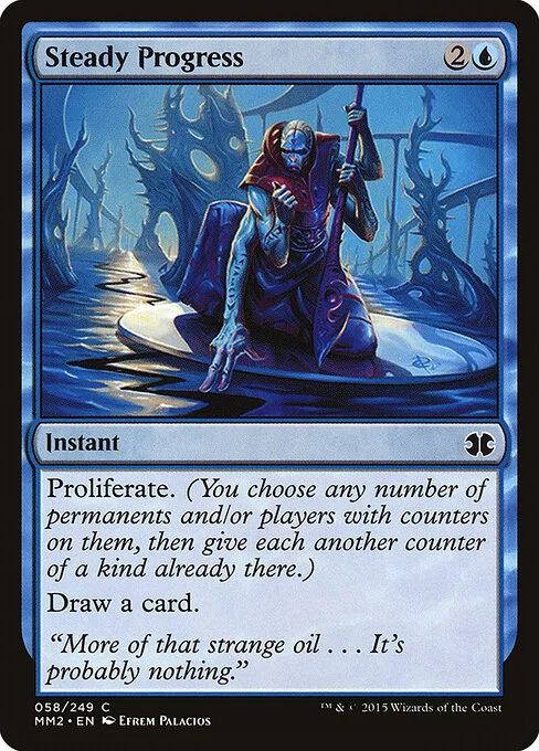 Steady Progress, carta Magic di tipo Instant illustrata da Efrem Palacios
