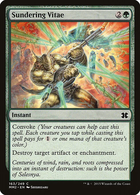 Sundering Vitae, carta Magic di tipo Instant illustrata da Shishizaru