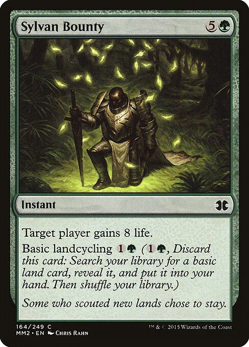 Sylvan Bounty, carta Magic di tipo Instant illustrata da Chris Rahn