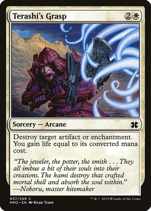 Terashi's Grasp, carta Magic di tipo Sorcery — Arcane illustrata da Mark Tedin