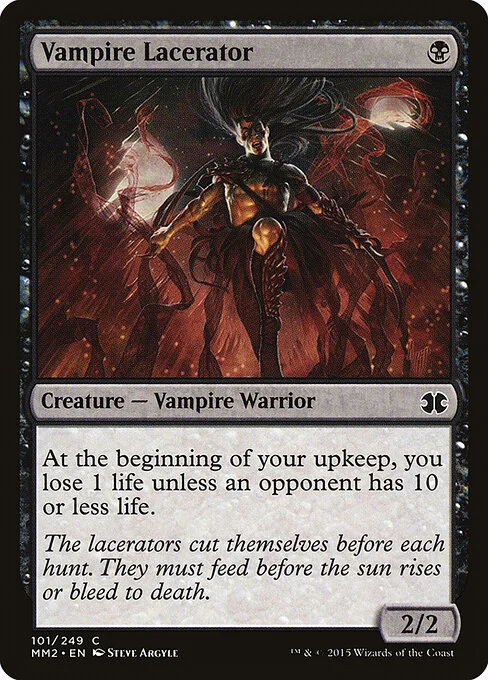 Vampire Lacerator, carta Magic di tipo Creature — Vampire Warrior illustrata da Steve Argyle