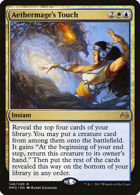 Aethermage's Touch, carta Magic di tipo Instant illustrata da Randy Gallegos