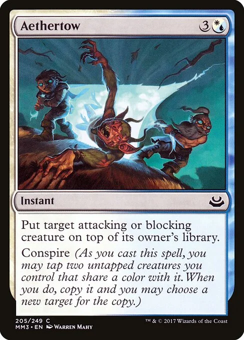 Aethertow, carta Magic di tipo Instant illustrata da Warren Mahy