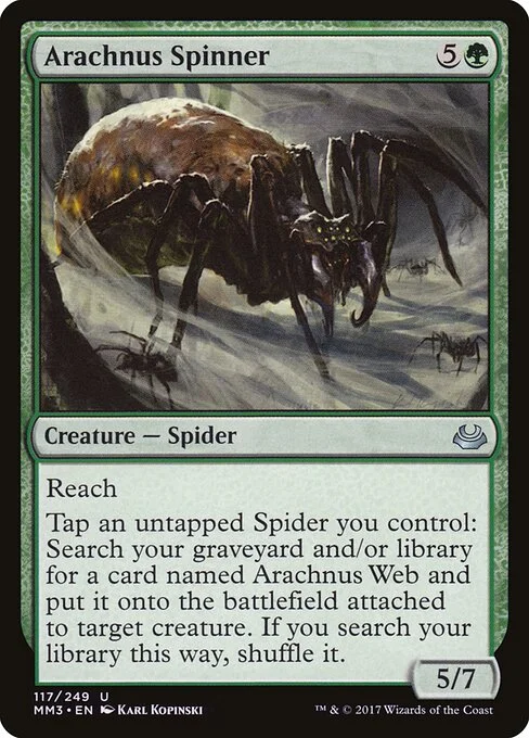 Arachnus Spinner, carta Magic di tipo Creature — Spider illustrata da Karl Kopinski