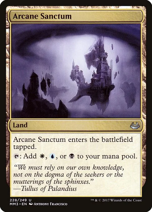 Arcane Sanctum, carta Magic di tipo Land illustrata da Anthony Francisco