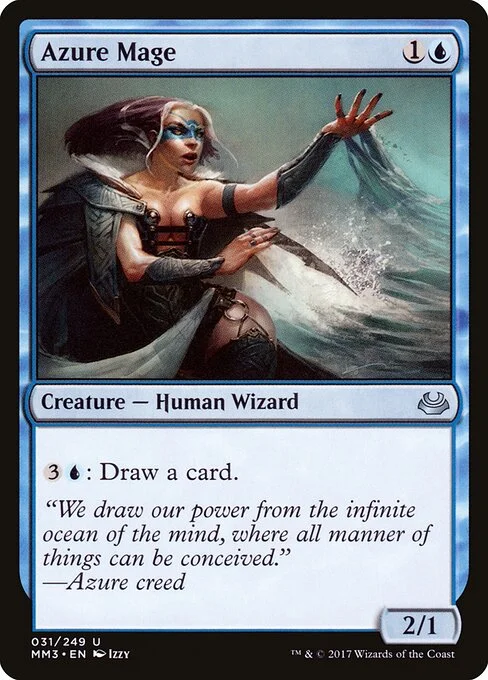 Azure Mage, carta Magic di tipo Creature — Human Wizard illustrata da Izzy