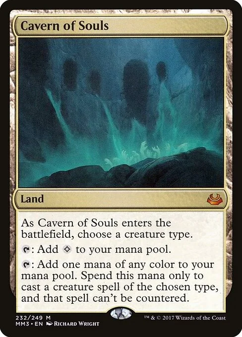 Cavern of Souls, carta Magic di tipo Land illustrata da Richard Wright