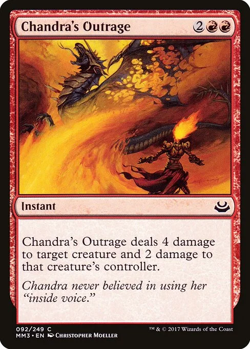 Chandra's Outrage, carta Magic di tipo Instant illustrata da Christopher Moeller
