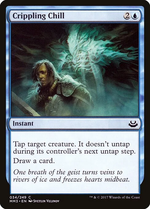 Crippling Chill, carta Magic di tipo Instant illustrata da Svetlin Velinov