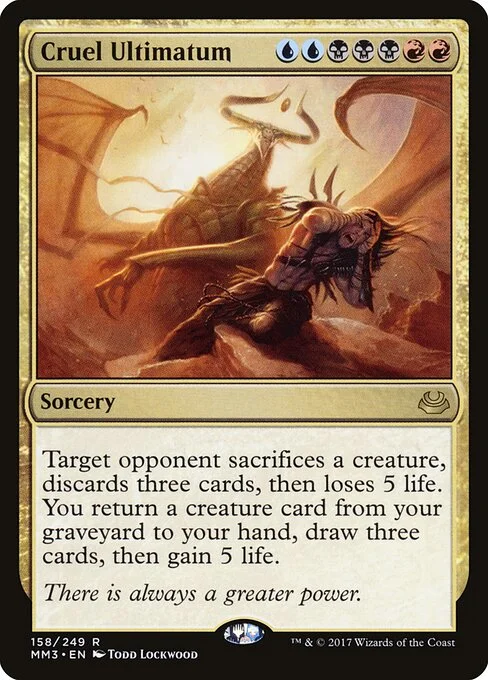 Cruel Ultimatum, carta Magic di tipo Sorcery illustrata da Todd Lockwood