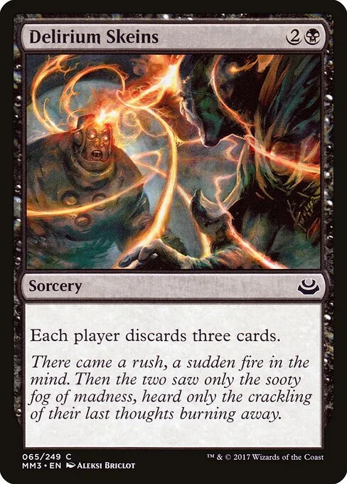 Delirium Skeins, carta Magic di tipo Sorcery illustrata da Aleksi Briclot