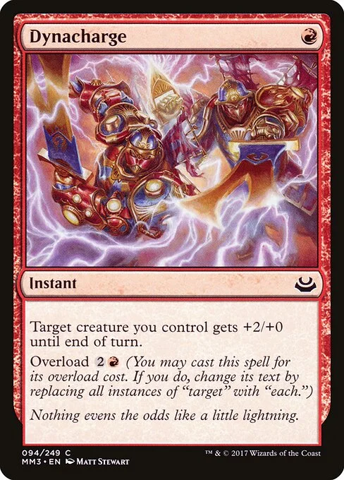 Dynacharge, carta Magic di tipo Instant illustrata da Matt Stewart