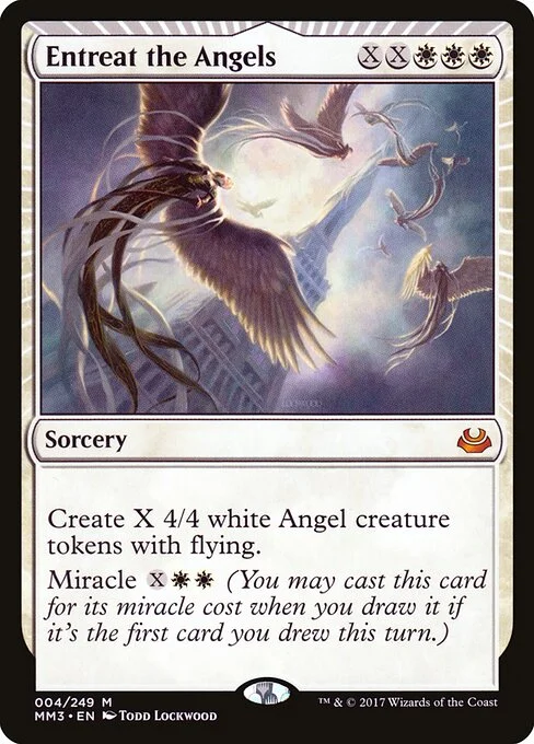Entreat the Angels, carta Magic di tipo Sorcery illustrata da Todd Lockwood