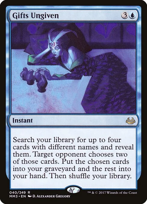 Gifts Ungiven, carta Magic di tipo Instant illustrata da D. Alexander Gregory
